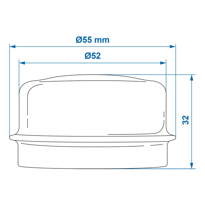 ProPlus Naafdop Ø52mmx26mm geschikt voor Knott/Hahn/Nieper in blister