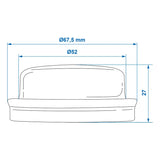 ProPlus Naafdop Ø64mmx28mm geschikt voor Knott