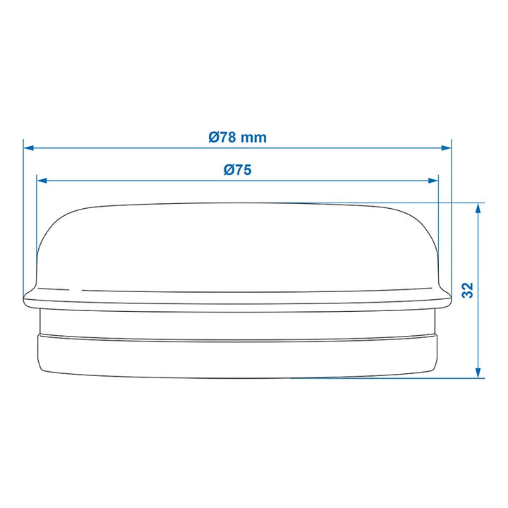 ProPlus Naafdop Ø75mmx32mm geschikt voor Williams - set van 2 stuks