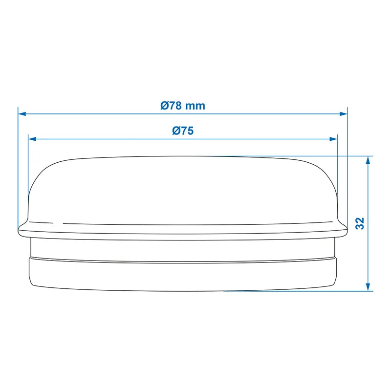 ProPlus Naafdop Ø75mmx32mm geschikt voor Williams - set van 2 stuks