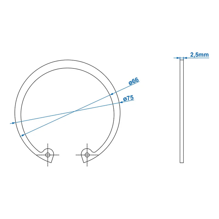 ProPlus Seegerring Ø72mm