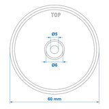 ProPlus Reflector rood 60mm schroefbevestiging 2 stuks in blister