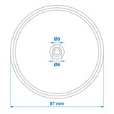 ProPlus Reflector oranje 80mm schroefbevestiging