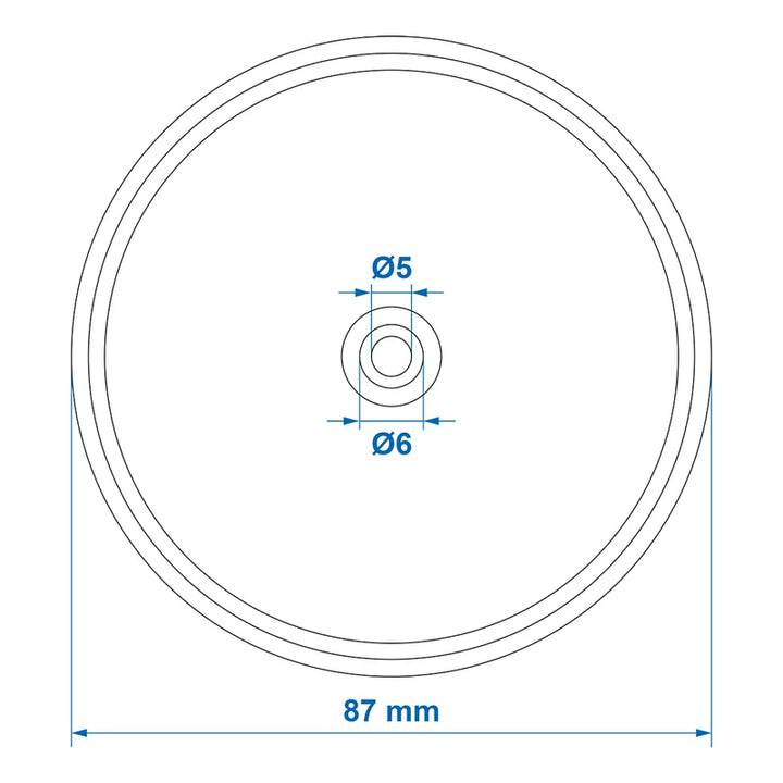 ProPlus Reflector wit 80mm schroefbevestiging