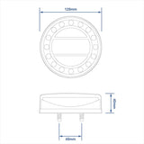 ProPlus Achterlicht 12/24V 4 functies 125mm LED