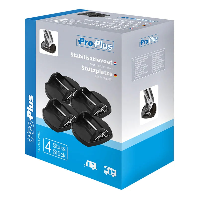 ProPlus Stabilisatievoeten met metalen pen - set van 4 stuks