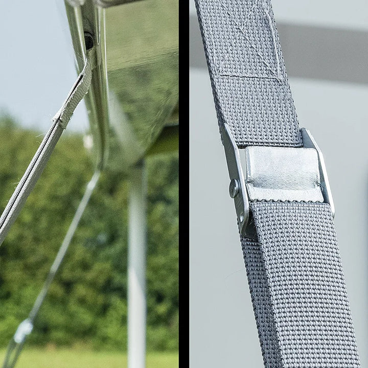 ProPlus Stormbandset - 2 x 4.8 meter - Peesbevestiging - Spanvering