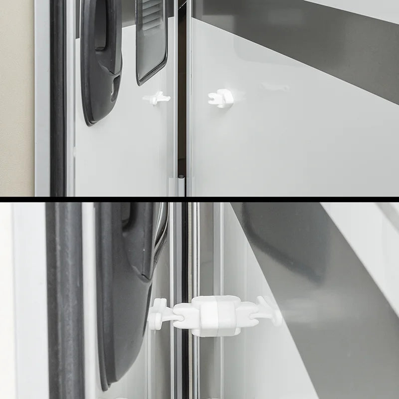 ProPlus Deurvanger wit scharnierend voor caravan/camper