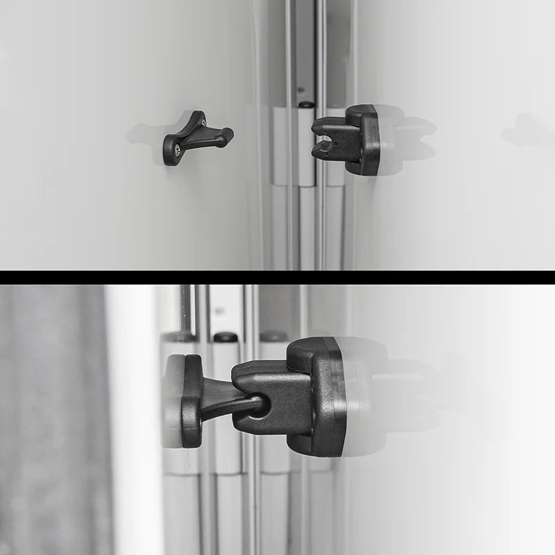 ProPlus Deurvanger scharnierend zwart 2-delig