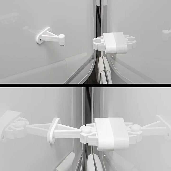 ProPlus Deurvanger met flexibele klem wit 2-delig