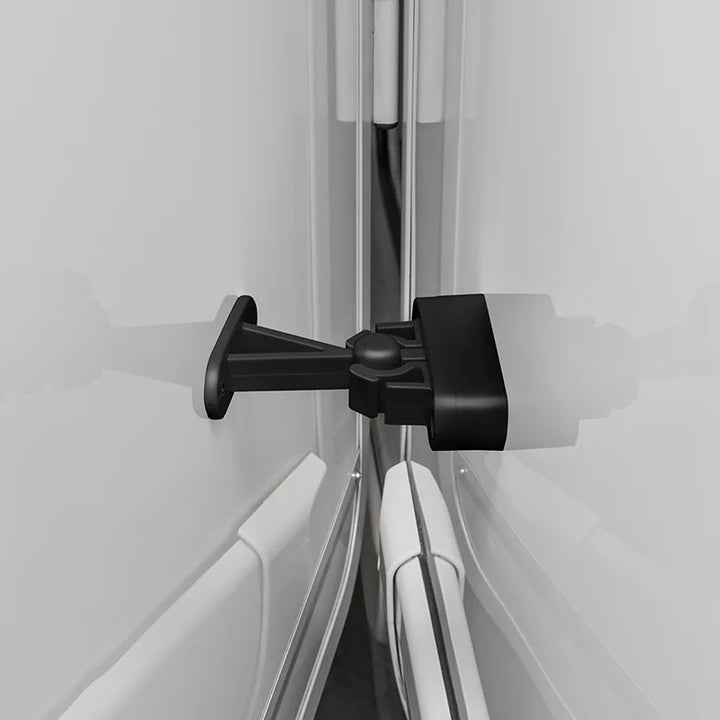 ProPlus Deurvanger met flexibele klem zwart 2-delig
