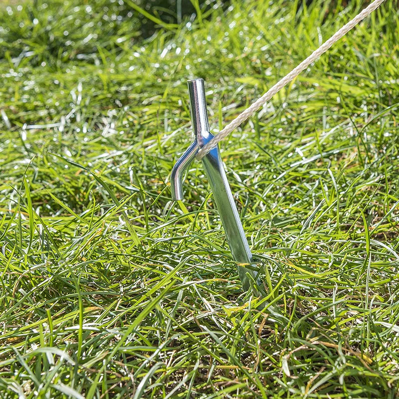 ProPlus Tentharing 25cm metaal met haak 6 stuks in polybag