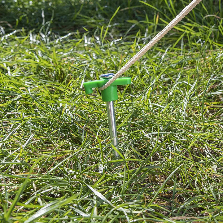 ProPlus Tentharing 25cm metaal met kunststof haak 6 stuks in polybag