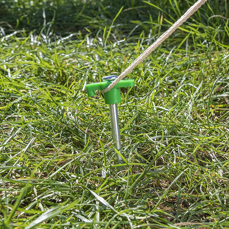 ProPlus Tentharing 25cm metaal met kunststof haak 6 stuks in polybag