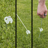 ProPlus Rotspen 20 cm metaal met glow-in-the-dark haak - set van 20 stuks in koffer