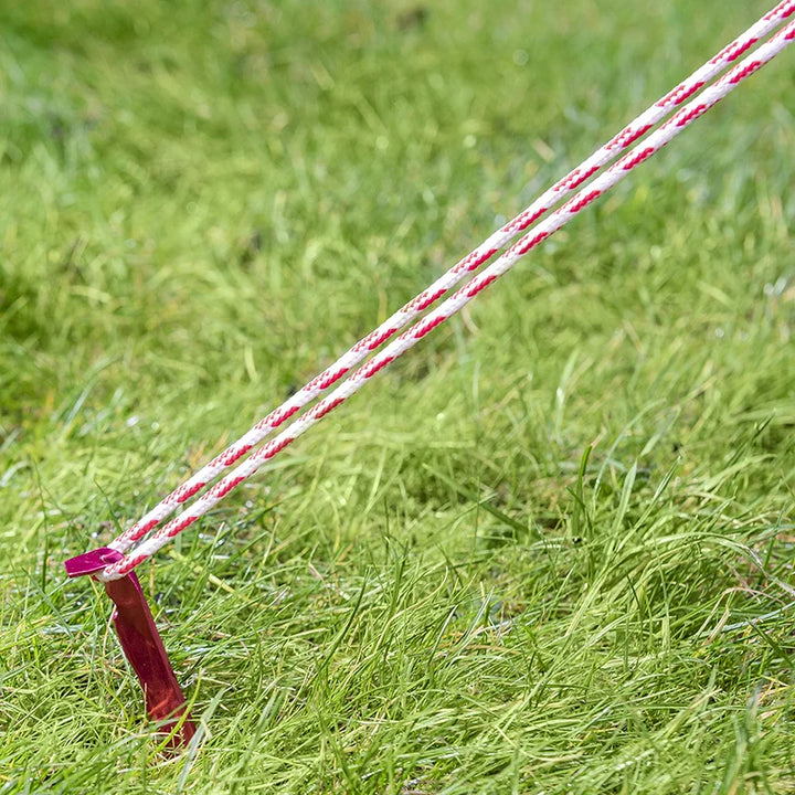 ProPlus Gevlochten Touw - Ø 4 mm - 20 meter - Rood/ Wit