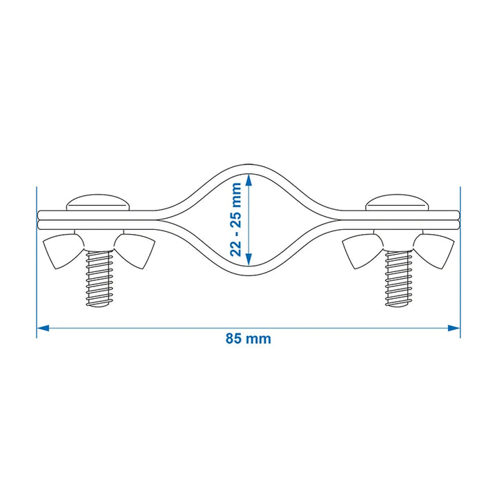 ProPlus Daksteunklem dubbel 22-25mm