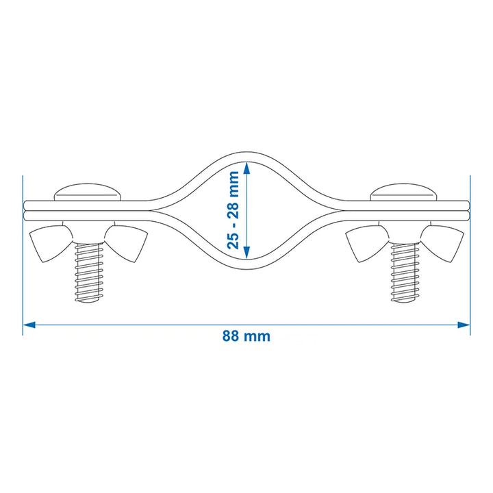 ProPlus Daksteunklem dubbel 25-28mm