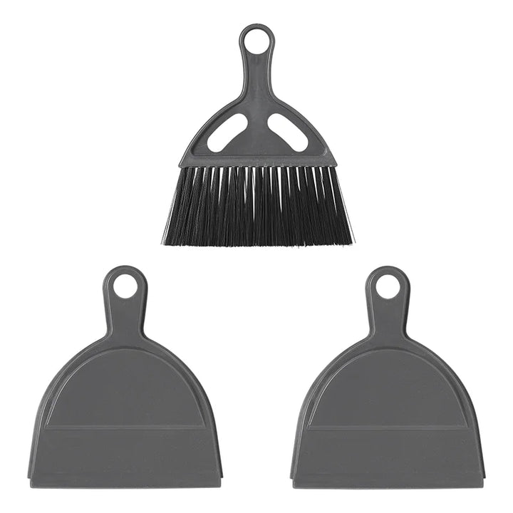 ProPlus Mini Stoffer en Blik - 17 x 1.5 cm - Zwart/Grijs