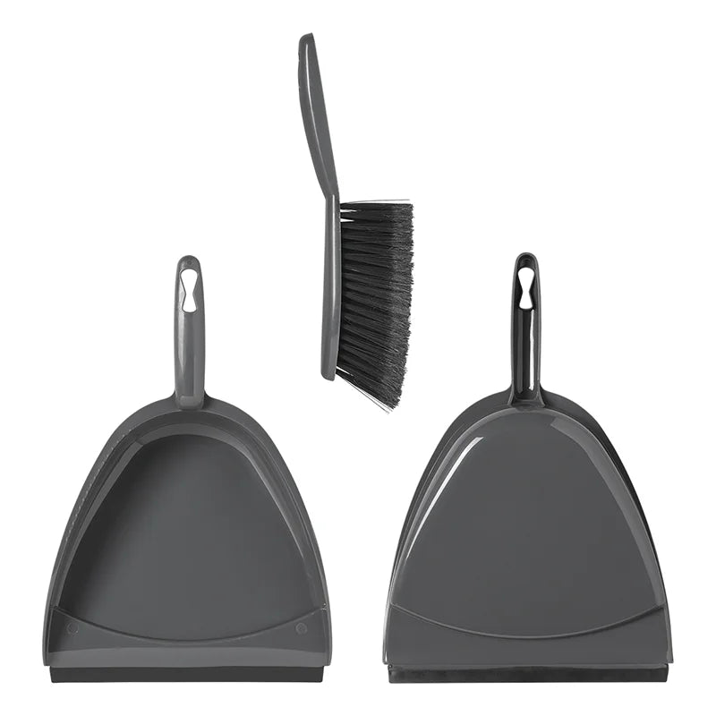 ProPlus Stoffer en Blik - 22 x 33 cm - Grijs/Zwart
