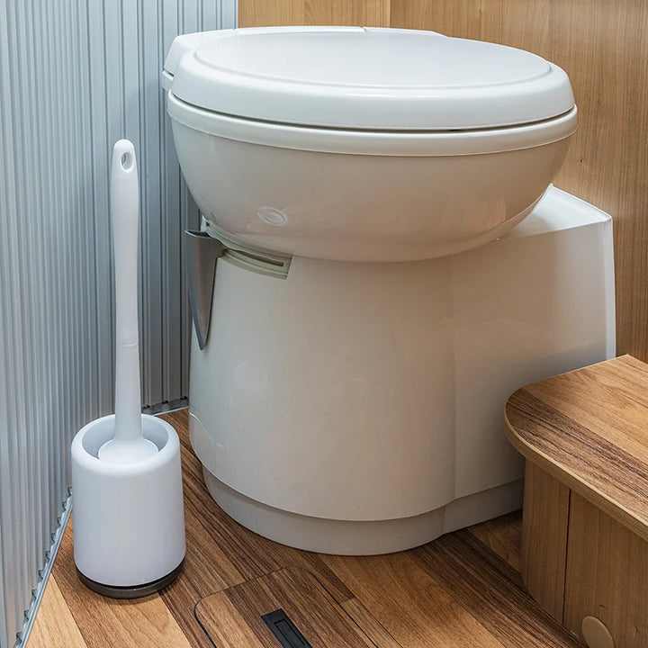 ProPlus Toiletborstel Met Houder - Reisformaat - Zelfklevend - Voor Caravan &amp; Camper