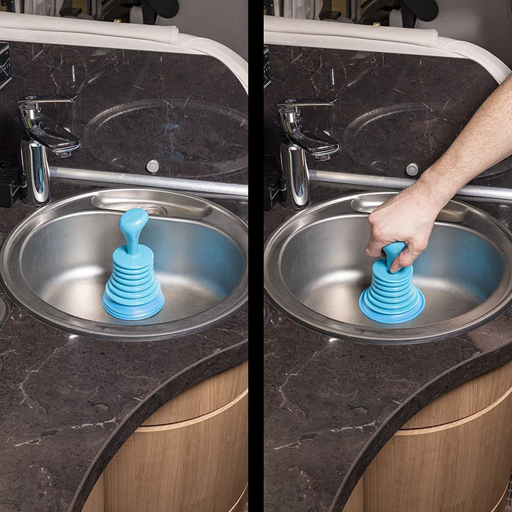 ProPlus Gootsteen Ontstopper - Compact - Ø 105 mm - Licht Blauw