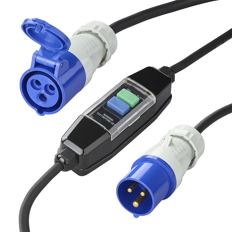 ProPlus Verloopkabel 120cm 3x1,5mm² CEE + aardlekschakelaar