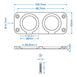 ProPlus Inbouw- / installatieframe tweevoudig in blister