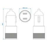 ProPlus USB snellader type C 2-weg 12V/24V 3100mA