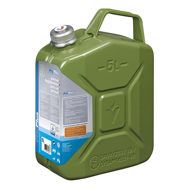 ProPlus Jerrycan 5L metaal groen met magnetische schroefdop UN- &amp; TüV/GS-gekeurd