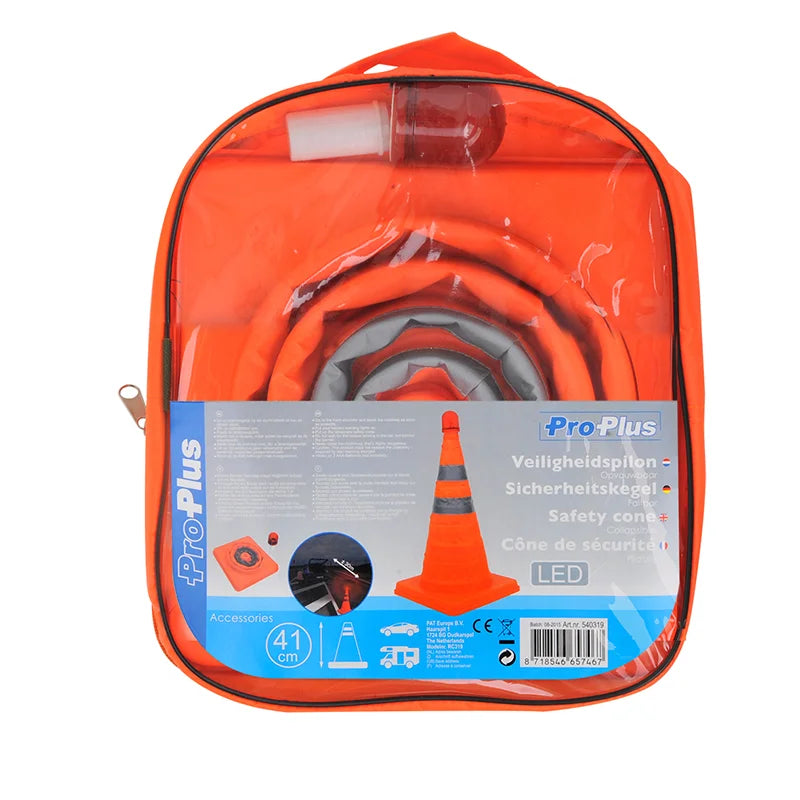 ProPlus Veiligheidspilon Opvouwbaar met LED Verlichting