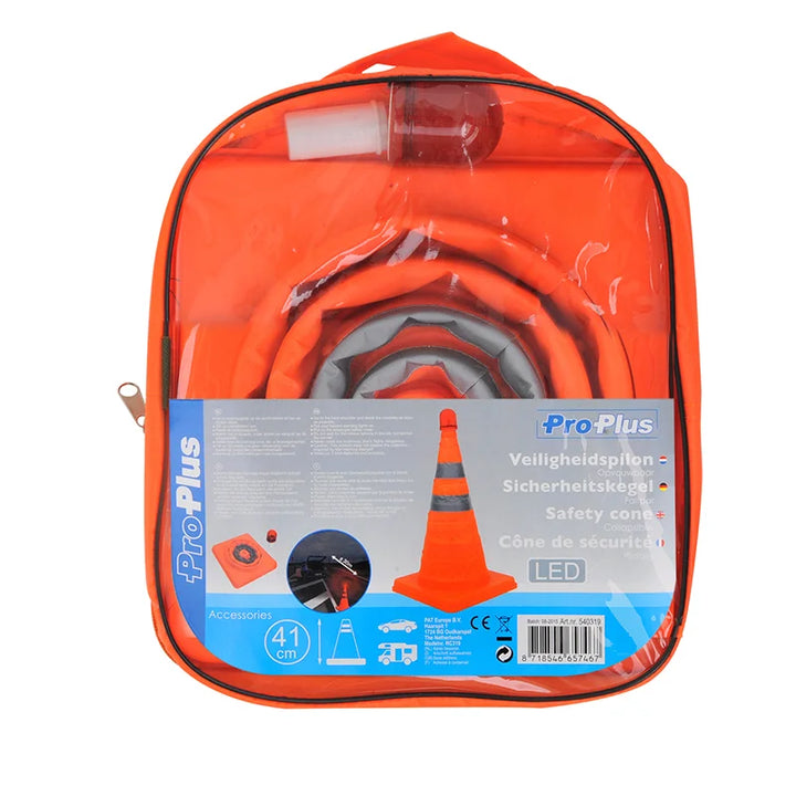 ProPlus Veiligheidspilon Opvouwbaar met LED Verlichting