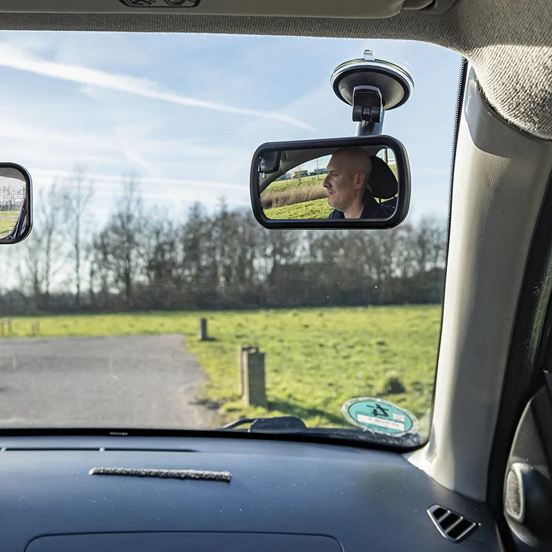 ProPlus Panorama achteruitkijkspiegel met flexarm 12 cm en zuignap