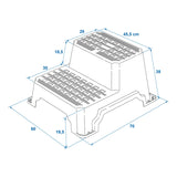ProPlus Opstap 2 treden kunststof