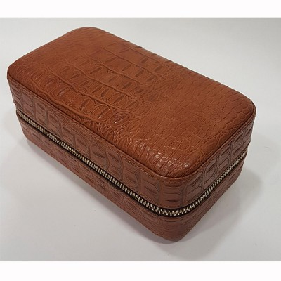 Travel Humidor Leer Bruin