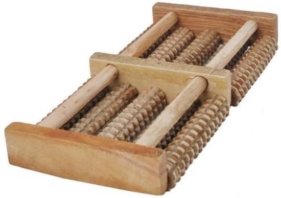 Houten traditionele voetmassage roller