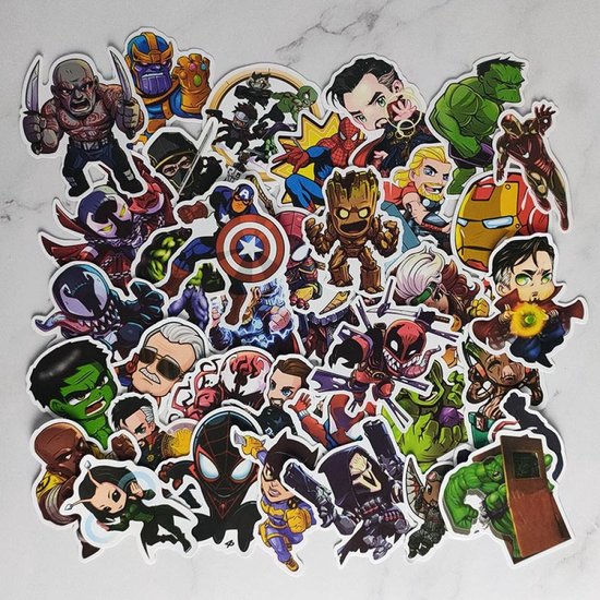 Super Helden Stickers - 100 Stuks