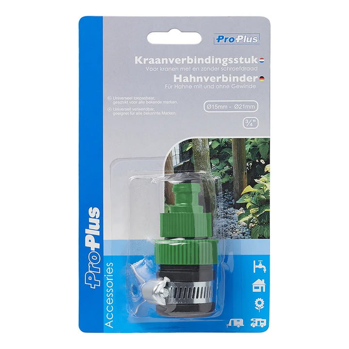 ProPlus Kraanverbindingsstuk - Waterdief - Rond - 15 t/m 21 mm