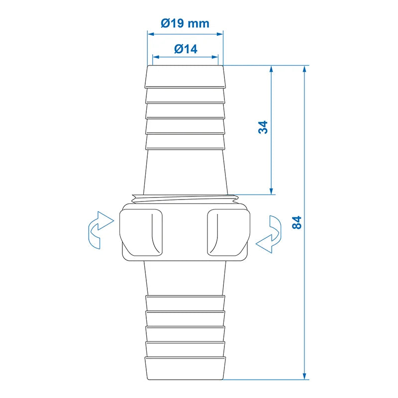 ProPlus Slangtule koppeling 19mm in blister