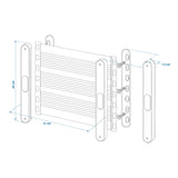 ProPlus Opbergnet elastisch M 31x26,5cm met kunststof bevestiging