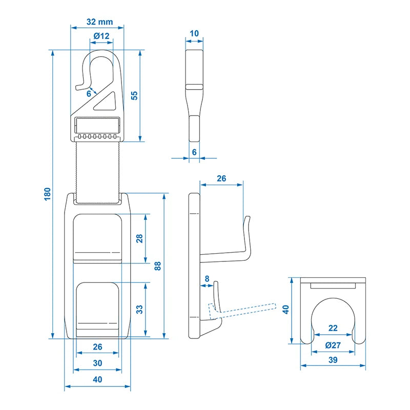 ProPlus Hoofdsteun hanger heavy duty - set van 2 stuks