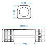 ProPlus Glijlager voor oplooprem 50x(64×66)x220 geschikt voor BPW/ZAF 1.5-2/1.6-3/2.0-2