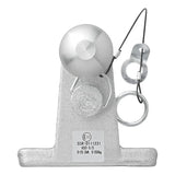 ProPlus Trekhaakkogel zilver gecombineerd tweevoudige uitvoering D20,2/S350 E-gekeurd