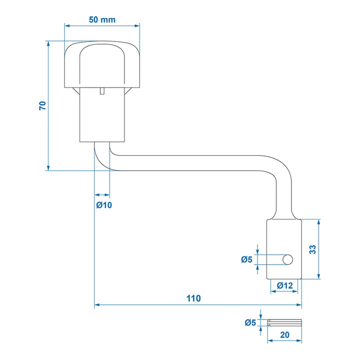 ProPlus Hendel voor neuswiel 48 mm 341503 / 341507