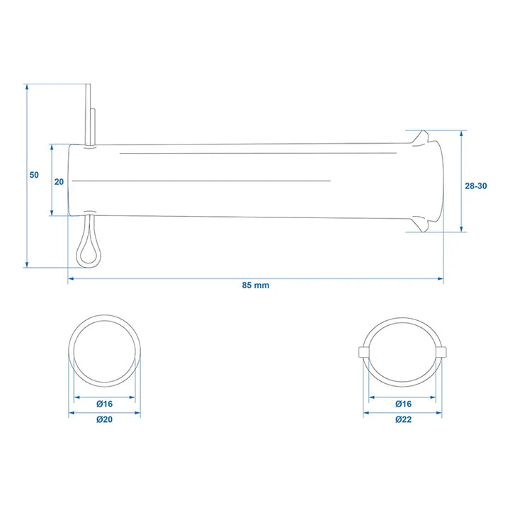 ProPlus As voor neuswiel 60 mm 341505