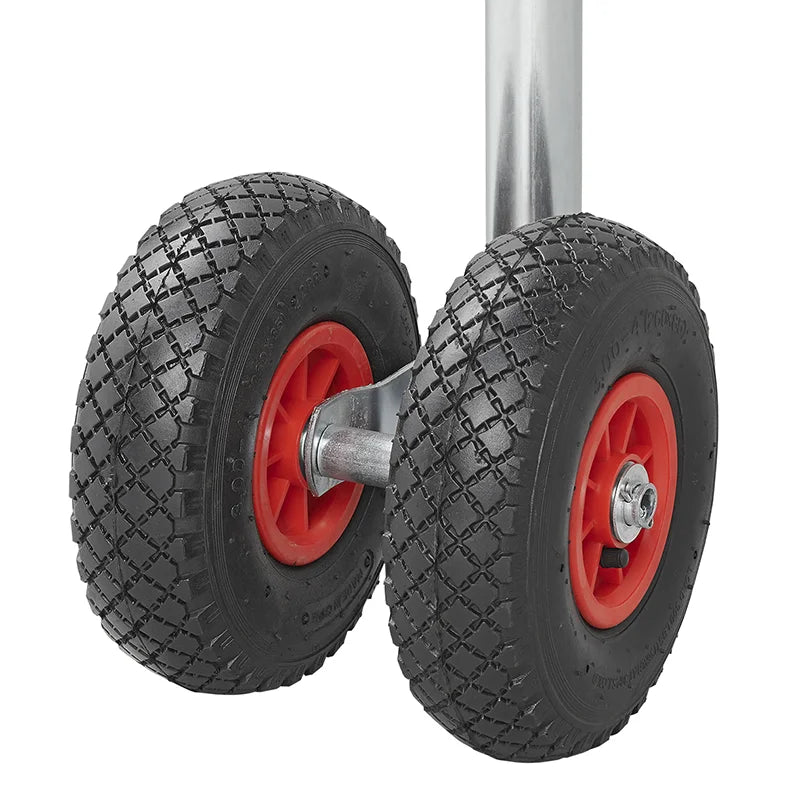 ProPlus Dubbel neuswiel 48mm 2x velg kunststof met luchtband 260x85mm
