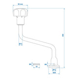 ProPlus Hendel voor neuswiel 48 mm 341510