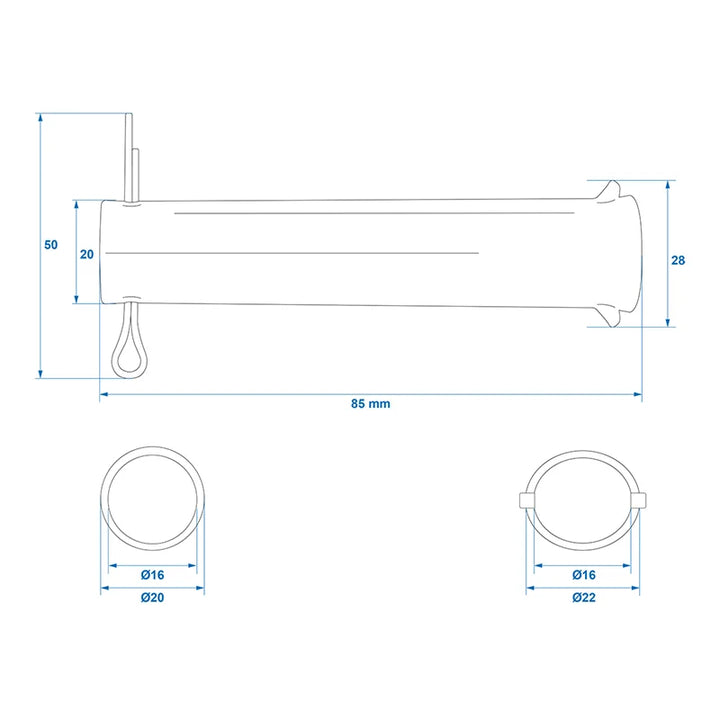 ProPlus As voor neuswiel 48 mm 341510