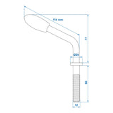 ProPlus Spindel voor neuswielklem 48 mm 341532