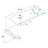 ProPlus Tegenstuk haaks voor spansluiting zb-01a